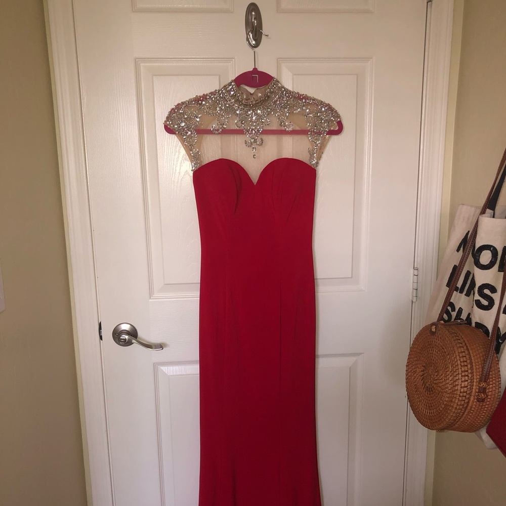 Stunning red prom dress